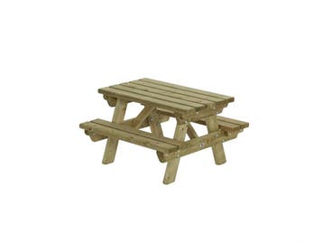 Talen Kinderpicknicktafel Roos 90 x 90 cm, Tuin en Terras, Tuinsets en Loungesets, Nieuw