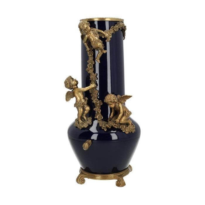Vaas - Brons, Porselein - Classical vase, Antiek en Kunst, Kunst | Designobjecten