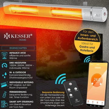 Infrarood Verwarming - Terrasverwarmer - Elektrische Heater, Verzenden, Zo goed als nieuw