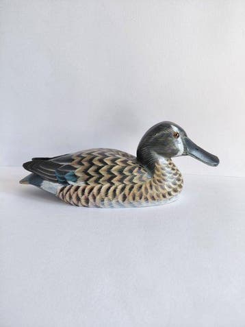 Lokeend - Période 1950-1970, peint main, sculpture 25 cm,