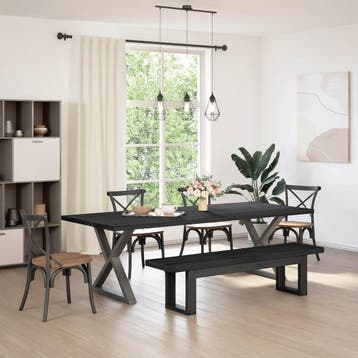 vidaXL Eetbank NOAIN 160 x 41 x 45 cm Massief grenenhout, Verzenden, Nieuw