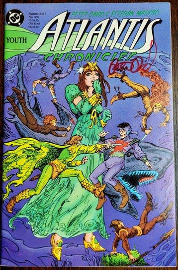 Atlantis Chronicles #3 1990 Vintage Comics - Signed by Peter, Boeken, Nieuw