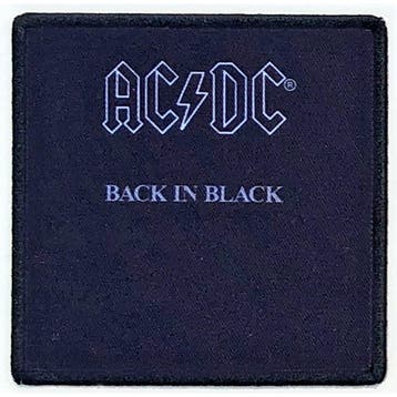 AC/DC - Back in Black - patch officiële merchandise, Verzamelen, Ophalen of Verzenden, Nieuw, Kleding