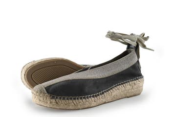 Shabbies Amsterdam Espadrilles in maat 39 Grijs, Shabbies Amsterdam, Verzenden, Zo goed als nieuw, Grijs