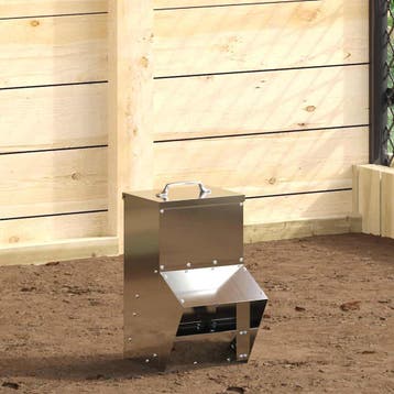 vidaXL Kip voerbak Zilver 20 x 25 x35 cm Gegalvaniseerd, Verzenden, Nieuw