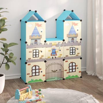 Speelgoedkast 8 vakken | Tweedekansje | Blauw | OP=OP, Kinderen en Baby's, Ophalen of Verzenden, Zo goed als nieuw, Kast