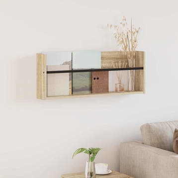 vidaXL Tijdschrift Rek Sonoma Eiken 80 x 12 x 30 cm Bewerkt, Verzenden, Nieuw