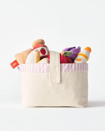 HEMA Keukenspeelgoed picknickmandje 17x13x21cm polyester, Verzenden, Nieuw
