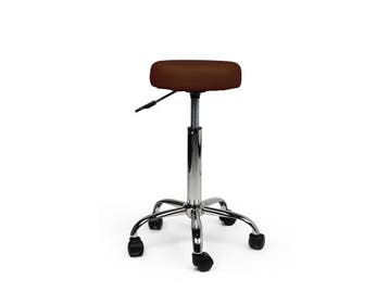 Tabouret Bruin - Standaard Zithoogte, Huis en Inrichting, Krukjes, In hoogte verstelbaar, Nieuw, Kunststof