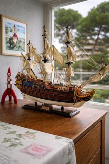 Voilier 3 mats La Licorne en bois 70 cm modelisme -, Nieuw
