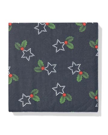 HEMA Servetten 33x33cm papier strikjes - 20 stuks, Verzenden, Nieuw