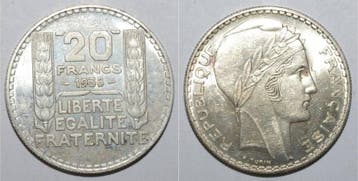 France Gadoury 852 20 Francs 1938 Type Turin Ttb A Sup Km..., Verzenden