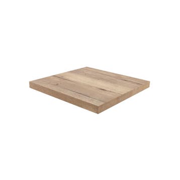 Nieuw Halifax Tafelblad Naturel 70x70cm Vintage/Café, Ophalen, Nieuw