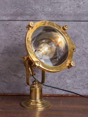 Copper & brass mini fox desk lamp - Bureaulamp - Staal,