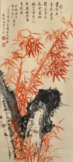Een Chinees insecten-schilderij, inkt en kleur op papier, -