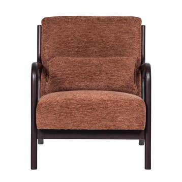 WOOOD Mark Fauteuil Chenille Bruin — nieuw, Nieuw
