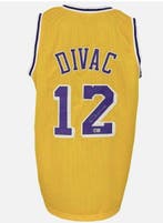 NBA - Vlade Divac - Geel aangepast basketbeshirt -, Nieuw