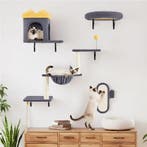 2dekans | Yaheetech Kattenmeubels Voor Wandmontage Set – 49, Dieren en Toebehoren, Ophalen of Verzenden, Zo goed als nieuw