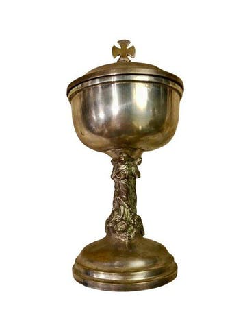 Liturgische kelk - Verzilverd messing - Twintigste eeuw, Antiek en Kunst