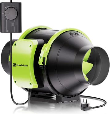 Buisventilator 100mm met regelaar | Retourdeal 34% Korting, Ophalen of Verzenden, Zo goed als nieuw, Ventilator en Afzuiger