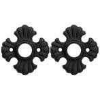 Set van twee rozetten Oud Duits ijzer zwart, Verzenden, Nieuw