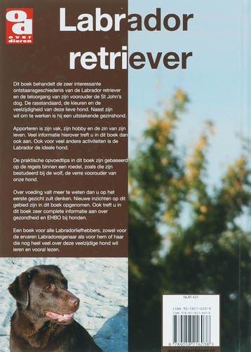 Labrador retriever / Over Dieren 9789058216038 A. Louwrier, Verzenden, Gelezen, A. Louwrier