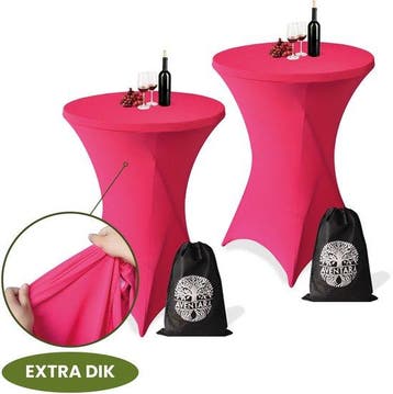 Statafelrok Roze x 2 – 80-85 x 110 cm – Premium Stretch Sto, Verzenden, Nieuw