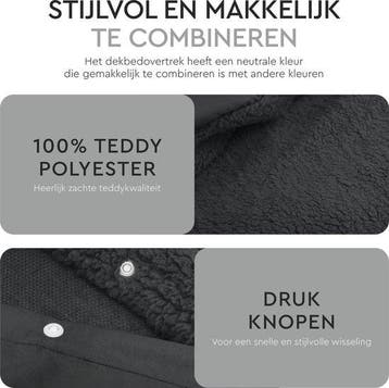 Veiling - Sleeptime Teddy Dekbedovertrek - 140x200/220 +1slo, Nieuw