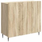 vidaXL Dressoir Sonoma Eiken 89 x 34,5 x 82 cm Bewerkt hout, Huis en Inrichting, Kasten | Dressoirs, Verzenden, Nieuw, Overige houtsoorten