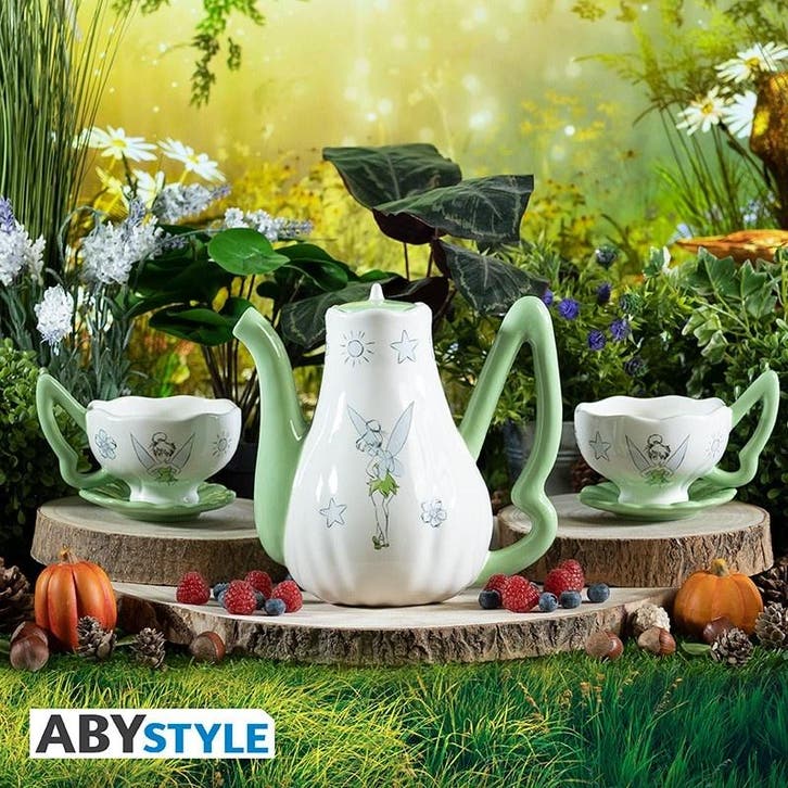 Peter Pan Tinkerbell Theepot met Kopjes, Verzamelen, Disney, Nieuw, Ophalen of Verzenden