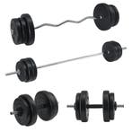 Halterset 3 in 1 / 60kg halterstang, Sport en Fitness, Verzenden, Nieuw