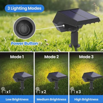 92 LED Solar Tuinspots - Waterdicht IP65, Buitenverlichting, Tuin en Terras, Verzenden, Nieuw