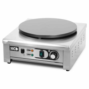 HCB Crêpe bakplaat - 230V - RVS, Verzenden, Nieuw in verpakking, Fornuis, Frituur en Grillen