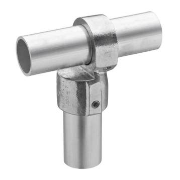 Buiskoppeling Verstelbaar Hoekstuk Ø 27 mm Aluminium, Verzenden, Nieuw
