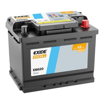 Exide Excell accu | EB620 | 12V 62Ah, Ophalen of Verzenden, Nieuw