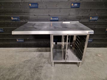 Onderstel voor oven of combisteamer | RVS | 145 cm | horeca, Gebruikt, RVS Meubilair