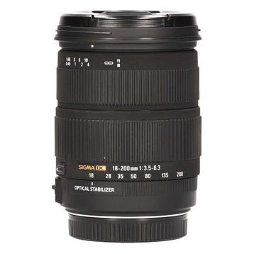 Sigma 18-200mm f/3.5-6.3 DC OS (Canon) met garantie, Ophalen of Verzenden, Gebruikt