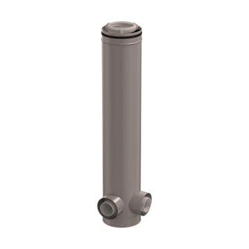Rolux CLV Etage T-stuk PP/metaal 125/200 - 2x80/125 hoek 90°, Ophalen of Verzenden, Nieuw