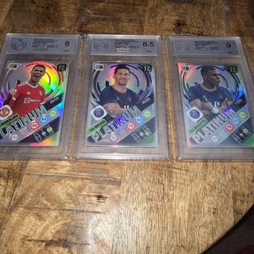 2022 Panini Platinum Cristiano Ronaldo, Lionel Messi, Kylian, Nieuw