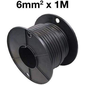 Accukabel 6Mm2 Zwart (Per Meter), Verzenden, Nieuw