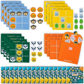 Tic Tac Toe Spel 16 stuks - Retourdeal 34% Korting, BONNYCO, Een of twee spelers, Nieuw, Ophalen of Verzenden