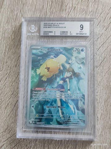 Pokémon - 1 Graded card - Mistys Psyduck 193 Foil - Beckett, Nieuw