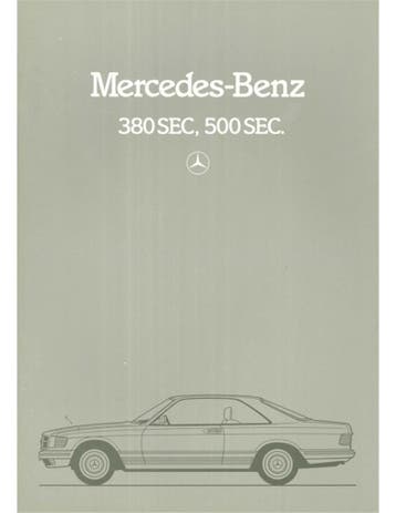 1981 MERCEDES BENZ S KLASSE COUPE BROCHURE DUITS, Nieuw, Author