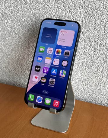 Apple iPhone 15 Pro 128GB Zwart / Garantie / Nette staat, 128 GB, Zwart, Refurbished, Ophalen of Verzenden
