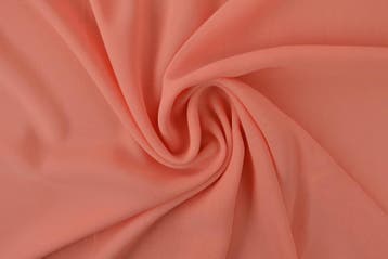 Chiffon Zalm roze - rol 15 meter, Verzenden, Nieuw