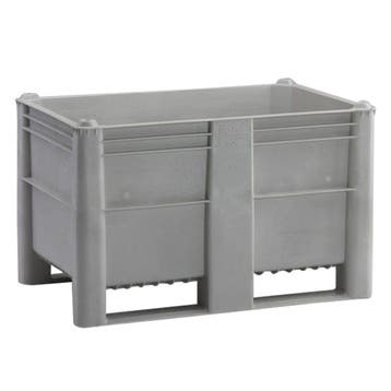 Kunststof Palletbox Grijs 1200 x 800 x 760 mm 2 sleden - 520, Doe-het-zelf en Verbouw, Hout en Planken, Verzenden, Nieuw