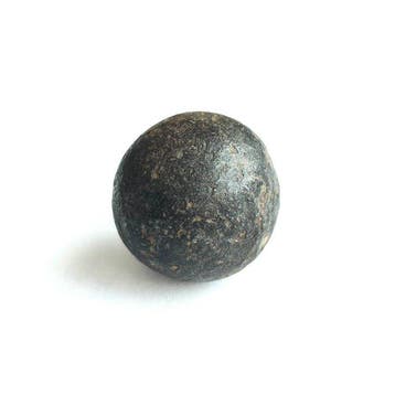 Oude Indochinezen Brons balvormige opiumgewichtkraal - 25 mm, Antiek en Kunst