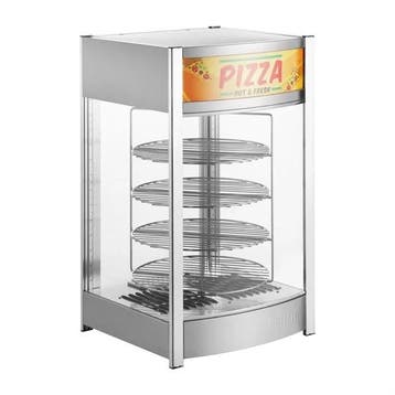 Verwarmde pizza display | Staal | Tot 4 pizzas van 14 in..., Verzenden