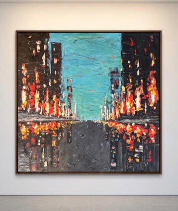 Nguyen R (1958) - Miroir de Verre 80 80 cm