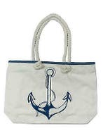 strandtas nautisch met opdruk anker strand rugtas nautisch, Nieuw
